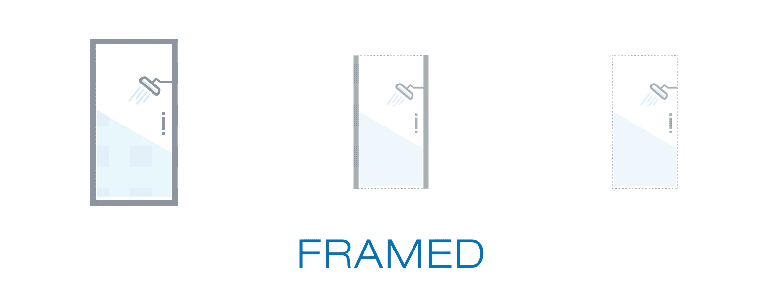 1400 sliding shower door