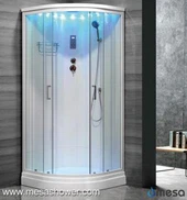 Alacsony tálca Simpe zuhanykabin szoba színes csillag fényekkel