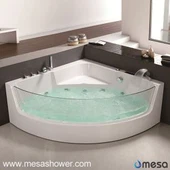 Corner Luxury kerek szektor Whirlpool Jetted masszázs Akril Üvegszálas Üveg sarok Nagy pezsgőfürdős fürdőszoba Fürdőkád olcsó áron eladó