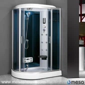 Corner R-alakú alacsony tálca zuhanykabin Steam Room M-505-CS (L)