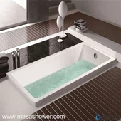 Bal Drain Akril Négyszög alakú áztatás Injekciós Drop-in fürdőkád